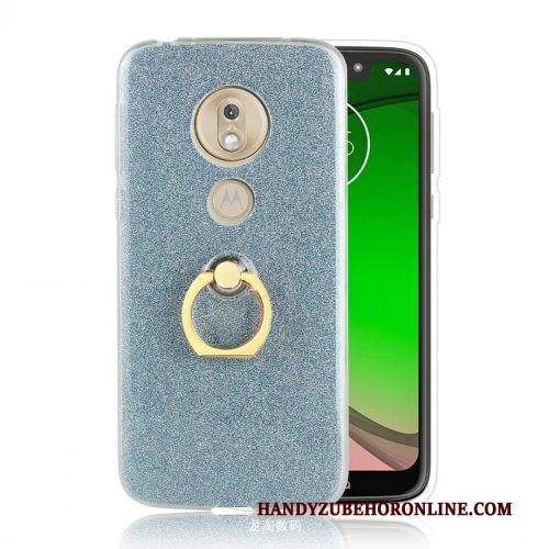 Custodia Moto G7 Play Protezione Europa Supporto, Cover Moto G7 Play Rosa Anti-caduta