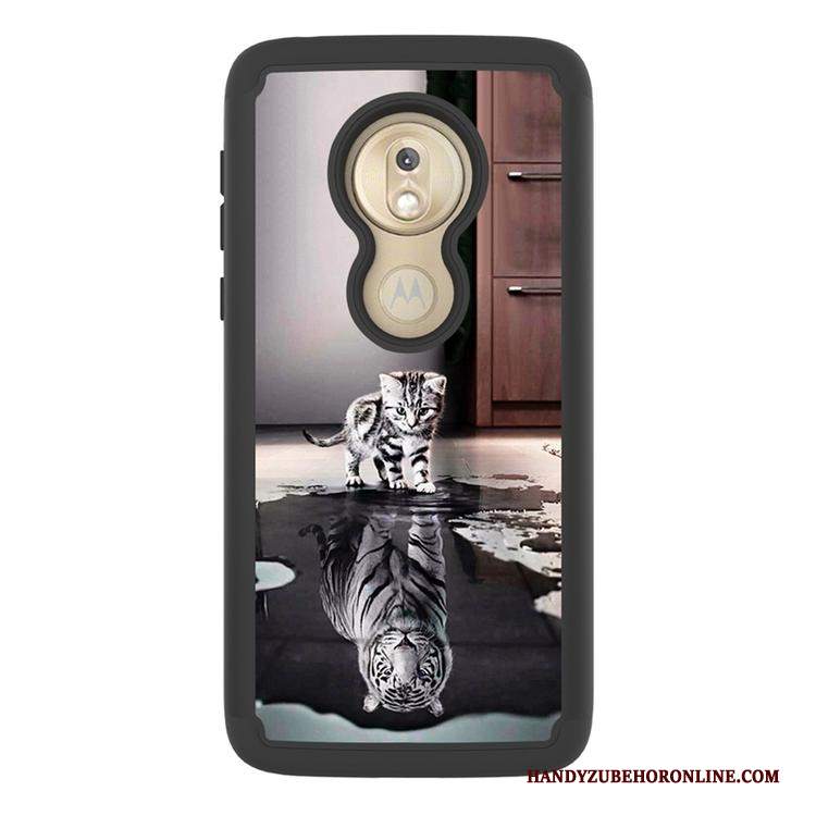 Custodia Moto G7 Play Protezione Nerotelefono, Cover Moto G7 Play Colore Tutto Incluso Tendenza