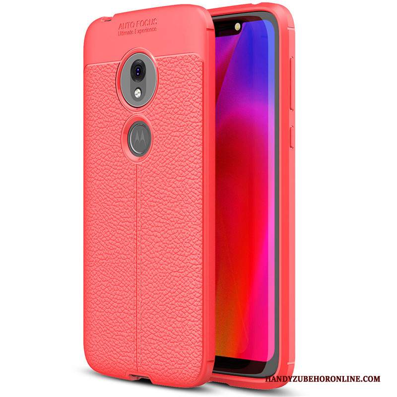 Custodia Moto G7 Play Protezione Telefono Tutto Incluso, Cover Moto G7 Play Pelle Modello Nero