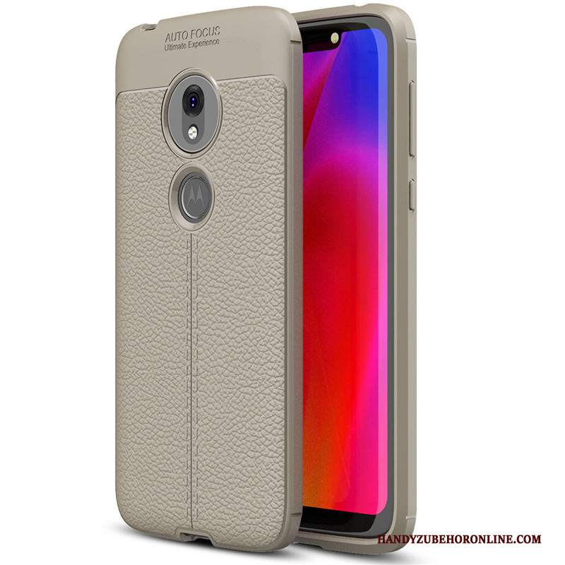 Custodia Moto G7 Play Protezione Telefono Tutto Incluso, Cover Moto G7 Play Pelle Modello Nero