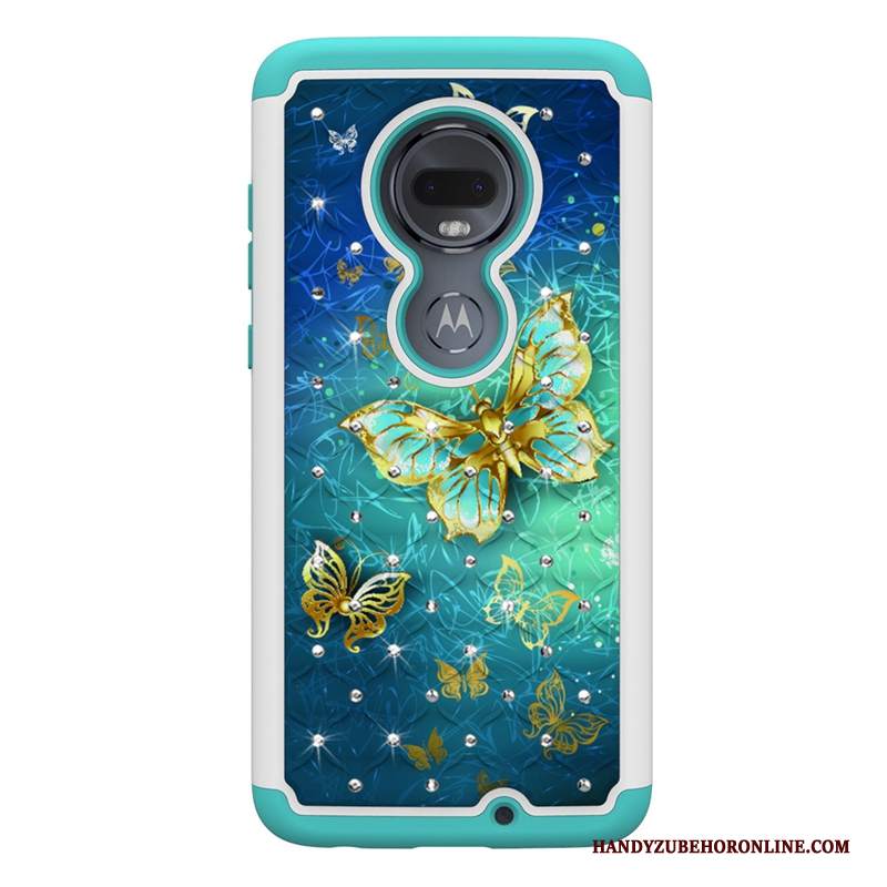 Custodia Moto G7 Plus Colore Nuovo Verde, Cover Moto G7 Plus Cartone Animato Telefono Di Personalità