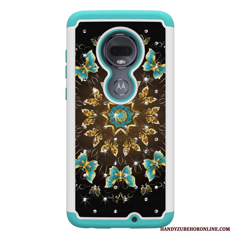 Custodia Moto G7 Plus Colore Nuovo Verde, Cover Moto G7 Plus Cartone Animato Telefono Di Personalità