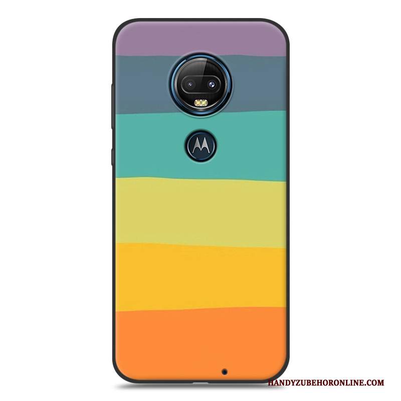 Custodia Moto G7 Plus Creativo Ornamenti Appesi Vento, Cover Moto G7 Plus Cartone Animato Telefono Morbido