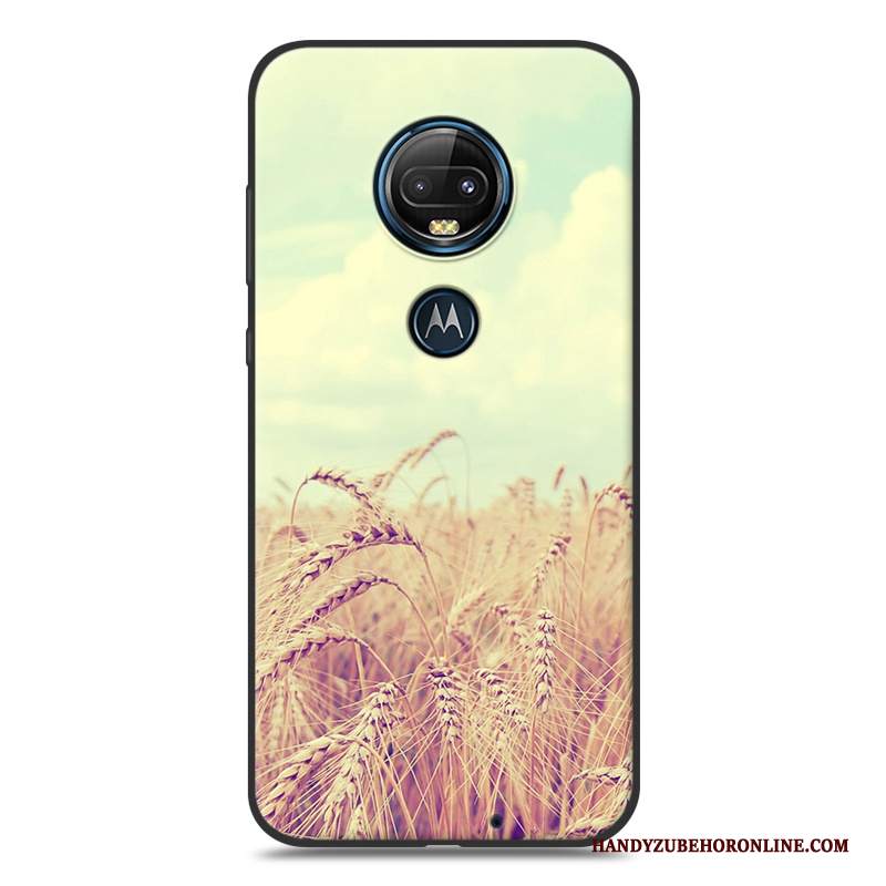 Custodia Moto G7 Plus Creativo Ornamenti Appesi Vento, Cover Moto G7 Plus Cartone Animato Telefono Morbido