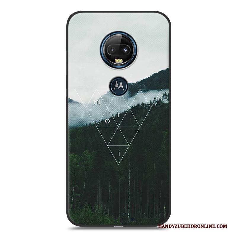 Custodia Moto G7 Plus Creativo Ornamenti Appesi Vento, Cover Moto G7 Plus Cartone Animato Telefono Morbido