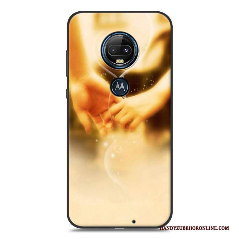 Custodia Moto G7 Plus Creativo Ornamenti Appesi Vento, Cover Moto G7 Plus Cartone Animato Telefono Morbido