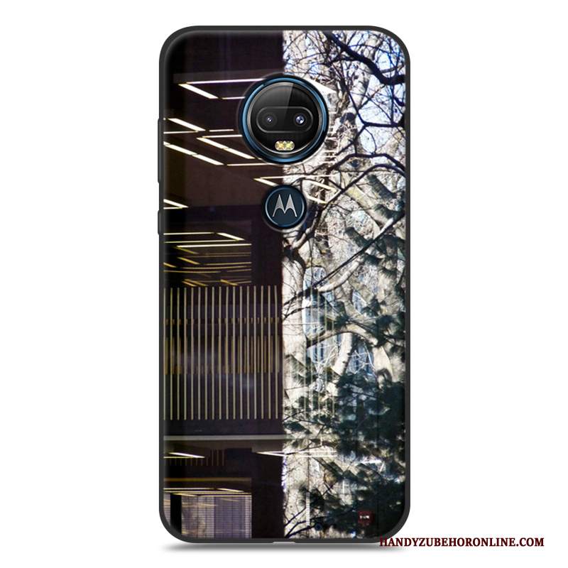 Custodia Moto G7 Plus Creativo Ornamenti Appesi Vento, Cover Moto G7 Plus Cartone Animato Telefono Morbido