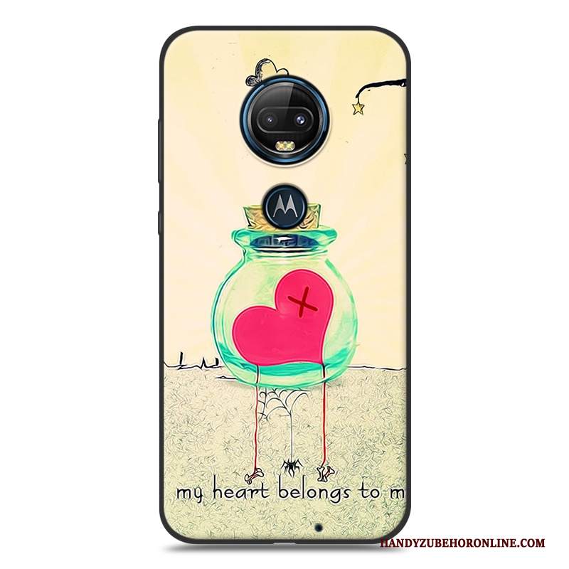 Custodia Moto G7 Plus Creativo Ornamenti Appesi Vento, Cover Moto G7 Plus Cartone Animato Telefono Morbido