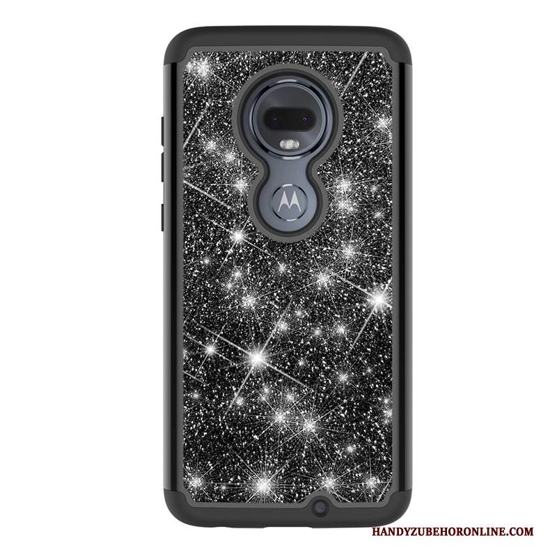 Custodia Moto G7 Plus Pelle Morbido Di Personalità, Cover Moto G7 Plus Creativo Tutto Incluso Grigio