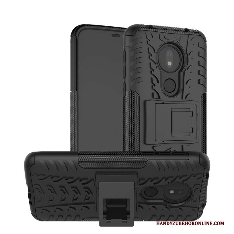 Custodia Moto G7 Power Creativo Anti-caduta Bianco, Cover Moto G7 Power Protezione Supporto Modello