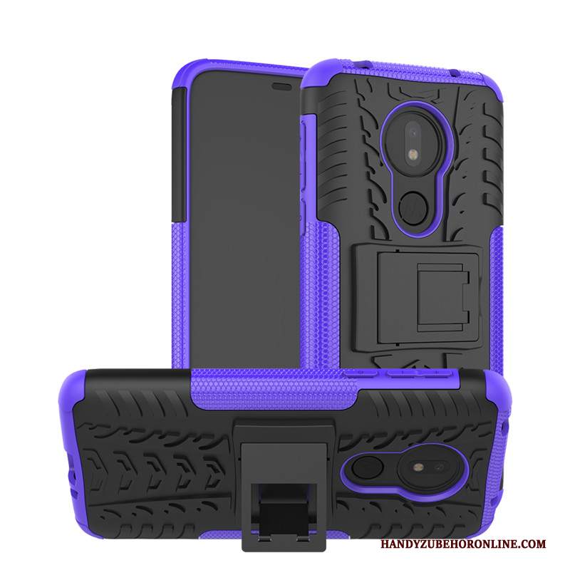 Custodia Moto G7 Power Creativo Anti-caduta Bianco, Cover Moto G7 Power Protezione Supporto Modello