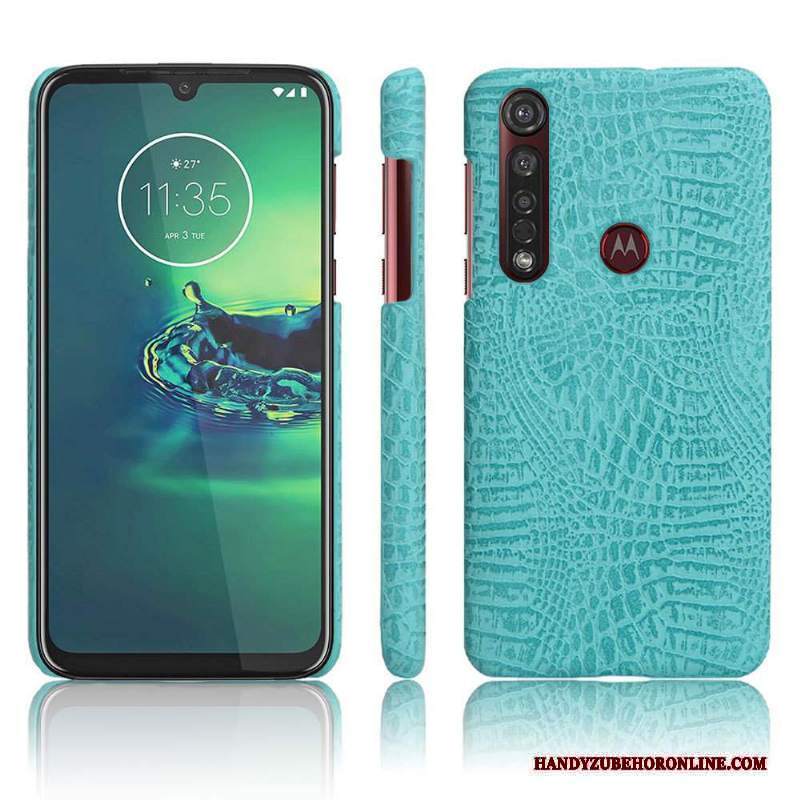 Custodia Moto G8 Plus Pelle Macchiati Sottile, Cover Moto G8 Plus Protezione Telefono Qualità