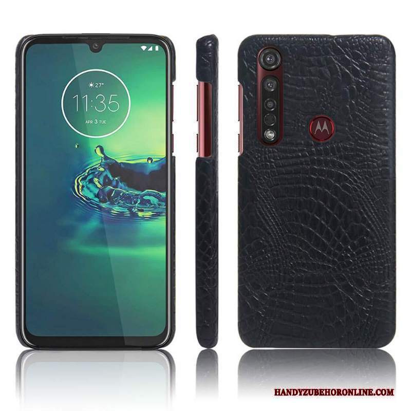 Custodia Moto G8 Plus Pelle Macchiati Sottile, Cover Moto G8 Plus Protezione Telefono Qualità