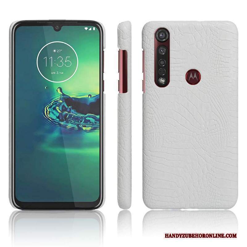 Custodia Moto G8 Plus Pelle Macchiati Sottile, Cover Moto G8 Plus Protezione Telefono Qualità