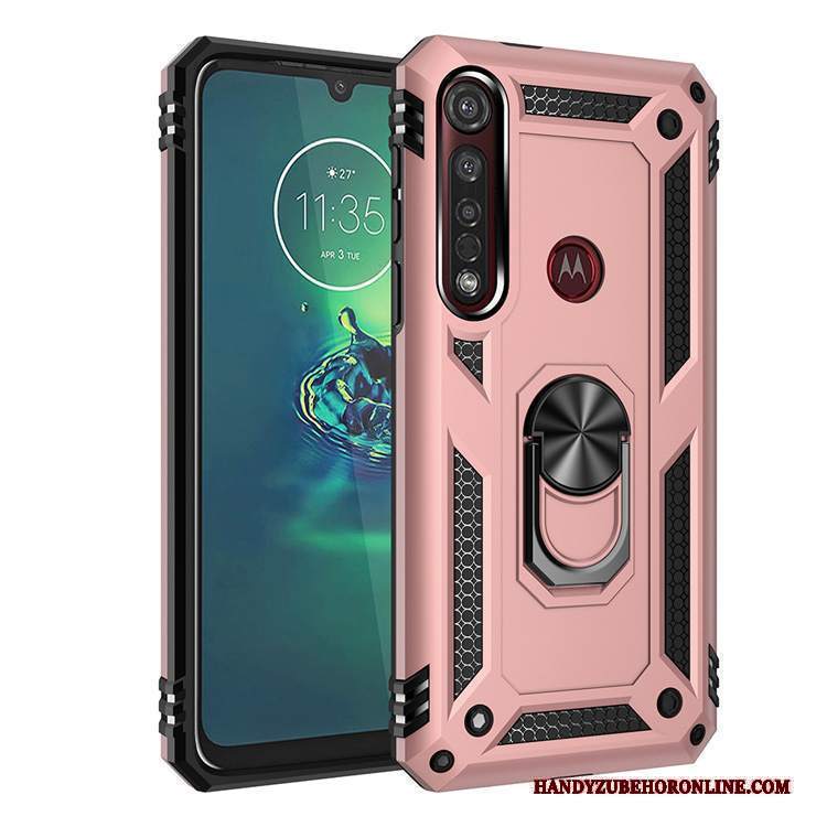 Custodia Moto G8 Plus Silicone Rosa Morbido, Cover Moto G8 Plus Protezione Tutto Inclusotelefono