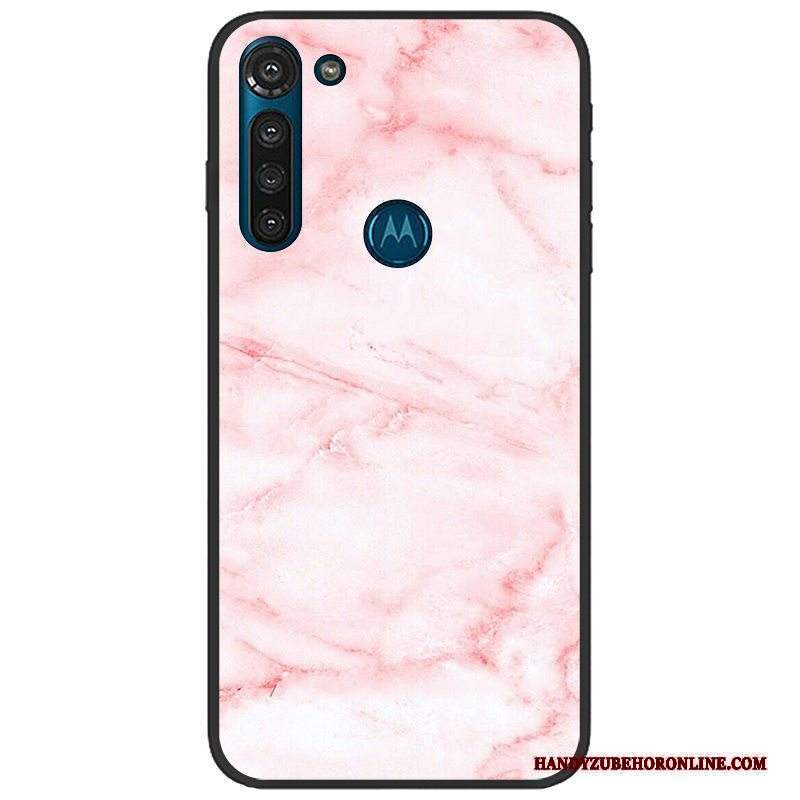 Custodia Moto G8 Power Colore Telefono Rosa, Cover Moto G8 Power Panno Morbido