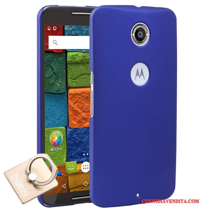 Custodia Moto Nexus 6 Protezione Blu Macchiati, Cover Moto Nexus 6 Difficiletelefono