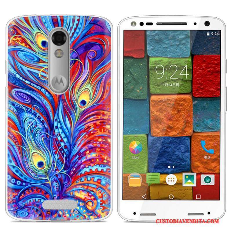 Custodia Moto X Force Colore Morbidotelefono, Cover Moto X Force Colore