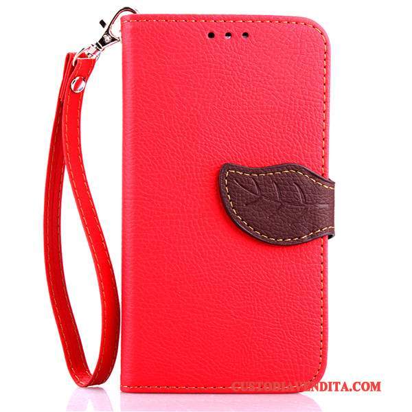 Custodia Moto X Pelle Rossotelefono, Cover Moto X Protezione