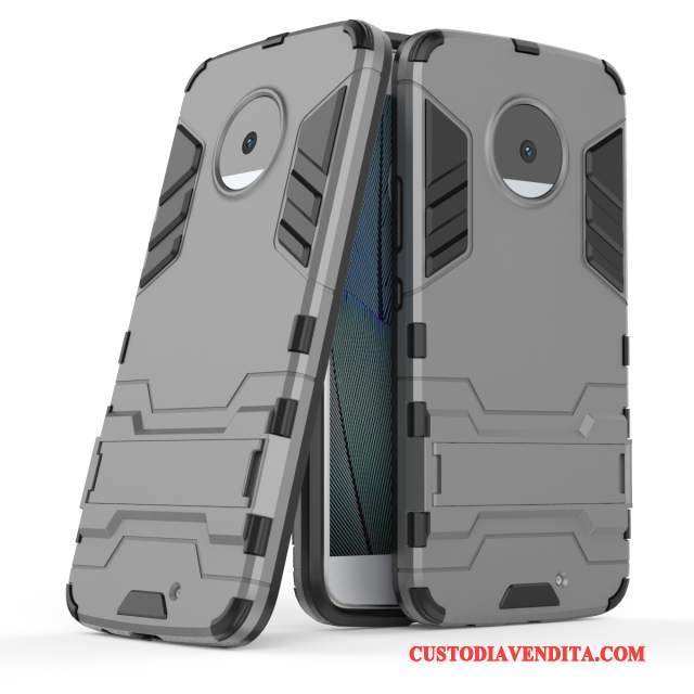 Custodia Moto X4 Protezione Di Personalità Supporto, Cover Moto X4 Armatura Rosso