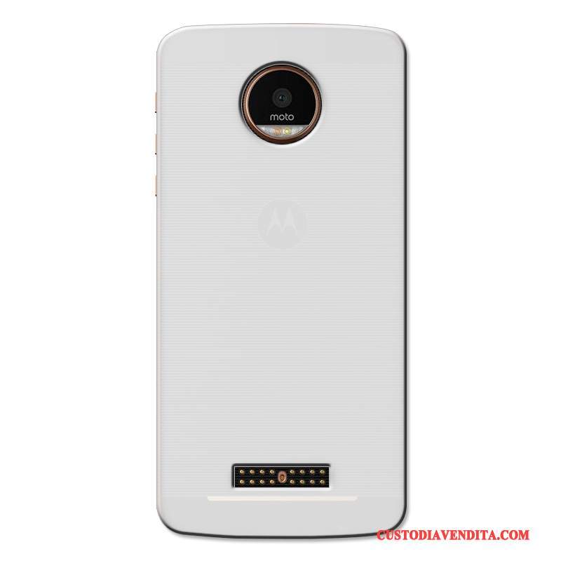 Custodia Moto X4 Protezione Morbido Trasparente, Cover Moto X4 Colore Bianco