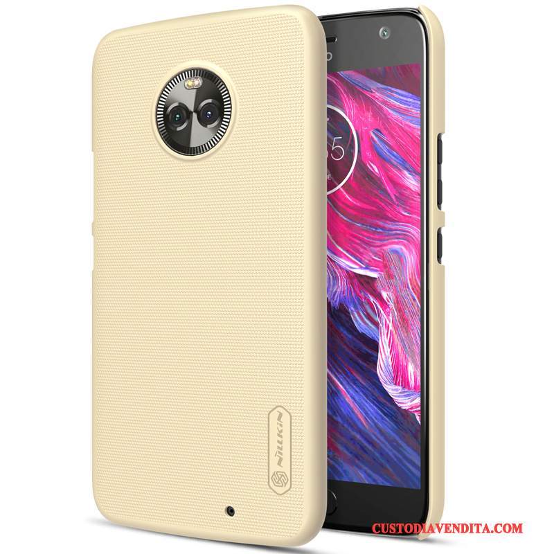 Custodia Moto X4 Protezione Oro Giallo, Cover Moto X4 Macchiati Difficile