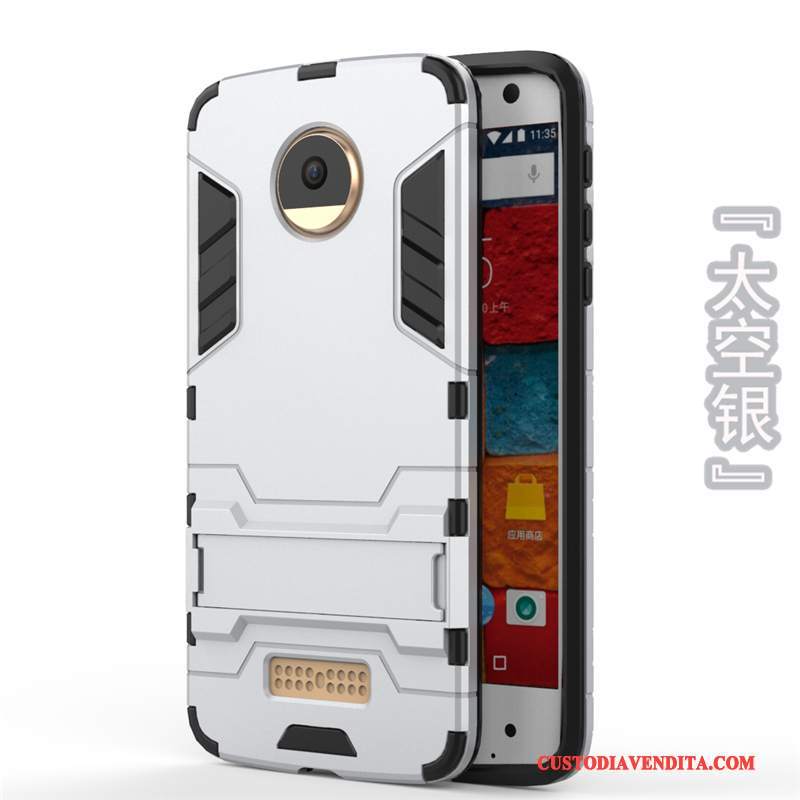 Custodia Moto X4 Protezione Telefono Anti-caduta, Cover Moto X4 Grigio Supporto