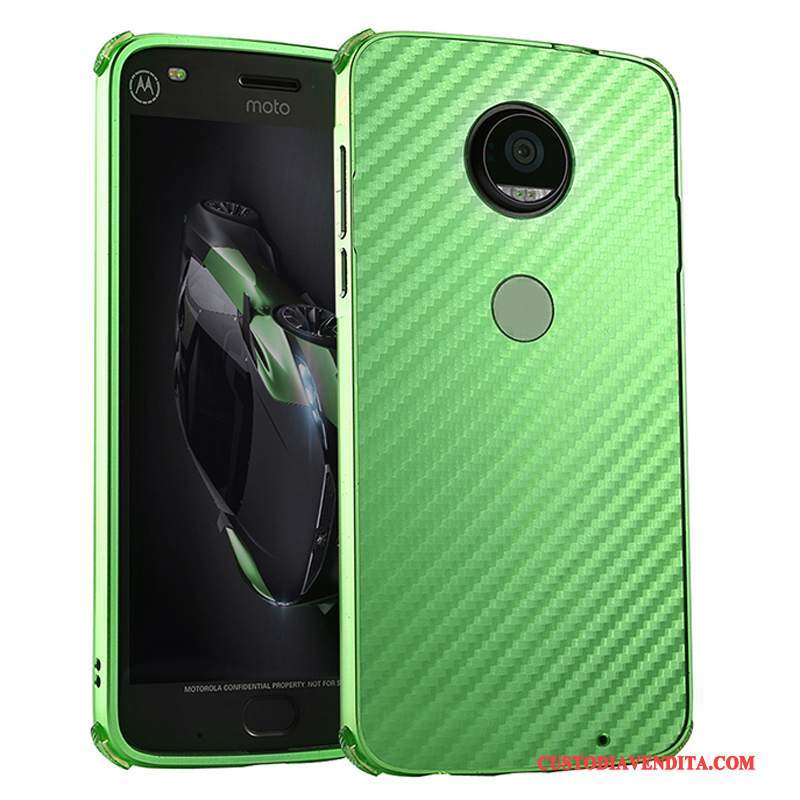 Custodia Moto X4 Protezione Verde Metallo, Cover Moto X4 Anti-cadutatelefono