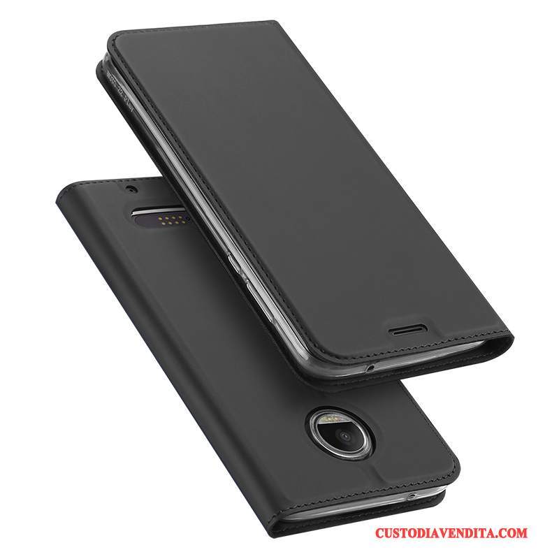 Custodia Moto Z 2018 Pelle Carta Oro, Cover Moto Z 2018 Protezione Telefono Supporto