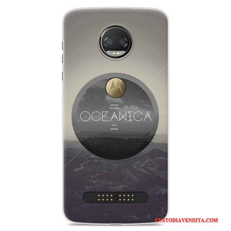 Custodia Moto Z 2018 Protezione Telefono Anti-caduta, Cover Moto Z 2018 Cartone Animato Rosso Tutto Incluso