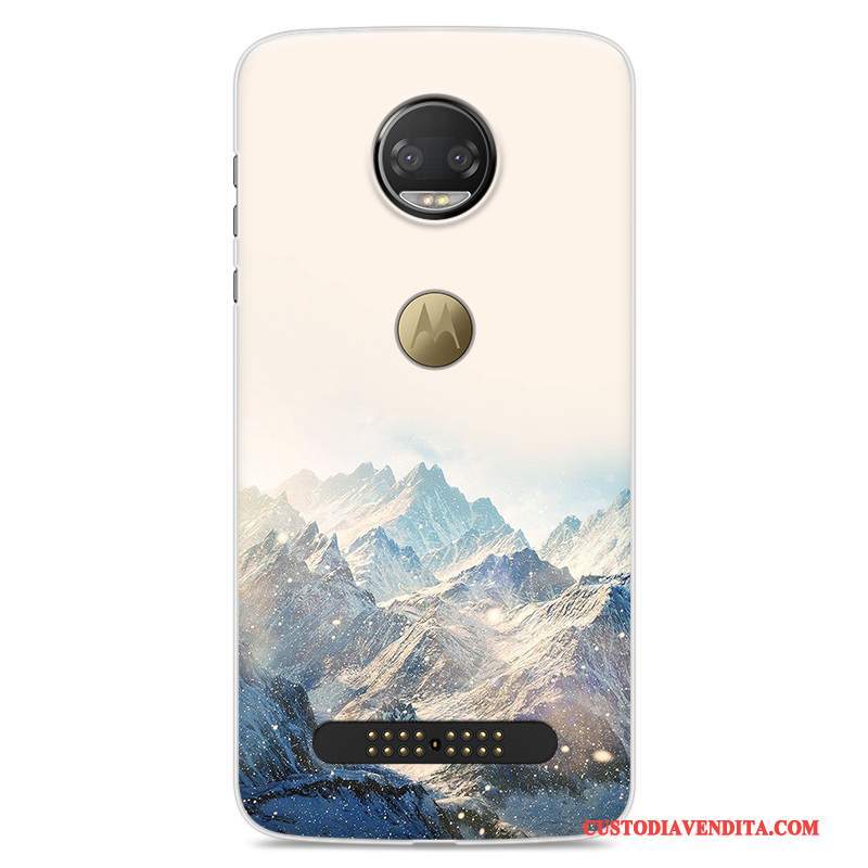 Custodia Moto Z 2018 Protezione Telefono Anti-caduta, Cover Moto Z 2018 Cartone Animato Rosso Tutto Incluso