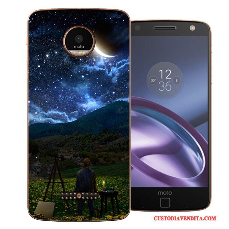 Custodia Moto Z Cartone Animato Telefono Nuovo, Cover Moto Z Protezione Bianco Difficile