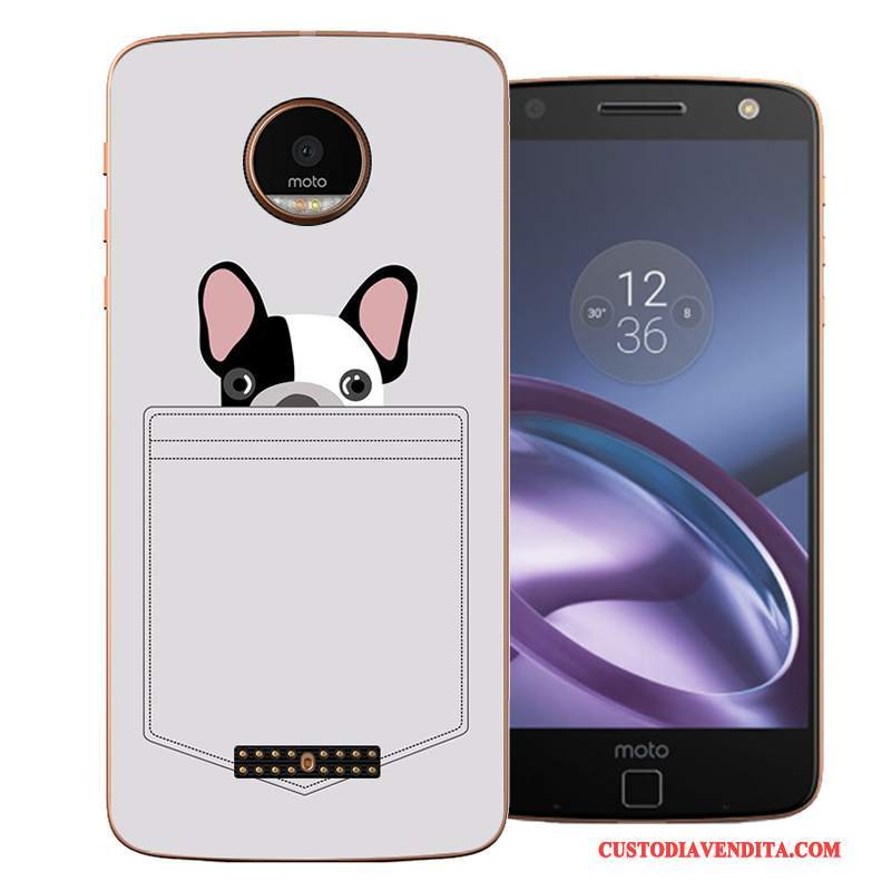 Custodia Moto Z Cartone Animato Telefono Nuovo, Cover Moto Z Protezione Bianco Difficile