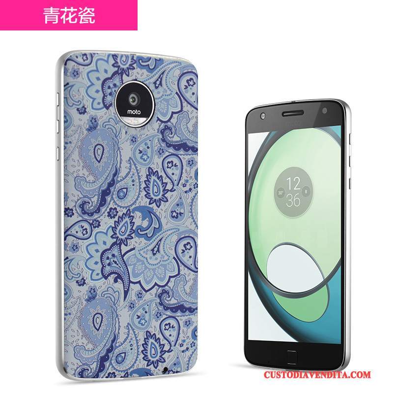 Custodia Moto Z Coperchio Posteriore Bianco, Cover Moto Z Telefono Blu