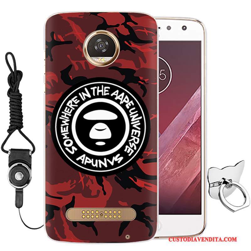 Custodia Moto Z Play Cartone Animato Tutto Inclusotelefono, Cover Moto Z Play Silicone Blu Anti-caduta