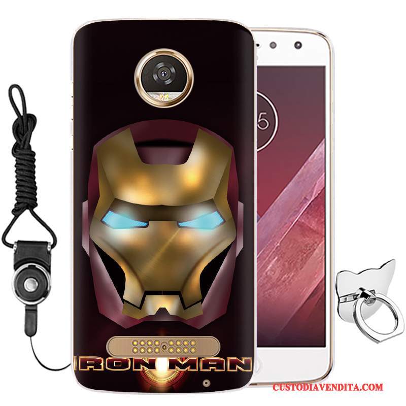 Custodia Moto Z Play Cartone Animato Tutto Inclusotelefono, Cover Moto Z Play Silicone Blu Anti-caduta