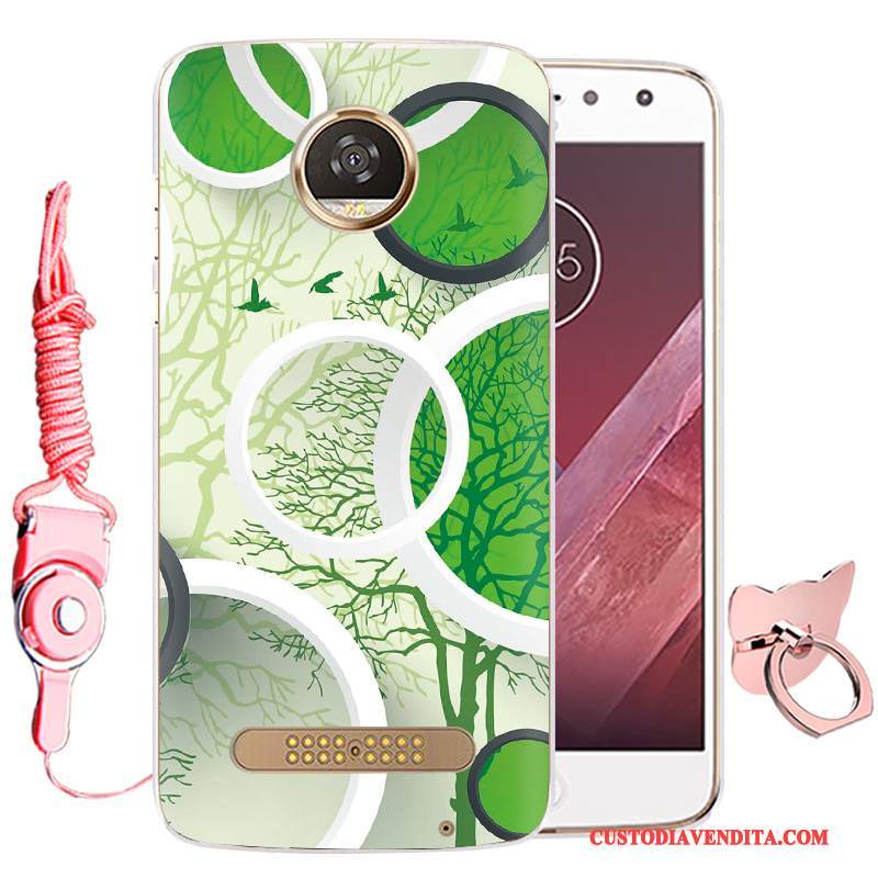 Custodia Moto Z Play Cartone Animato Tutto Inclusotelefono, Cover Moto Z Play Silicone Blu Anti-caduta