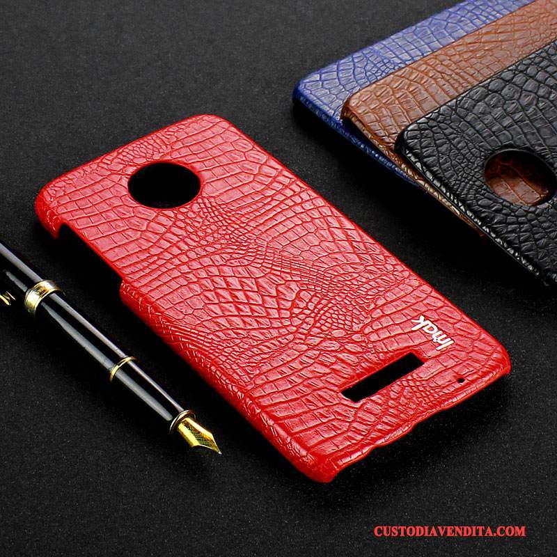 Custodia Moto Z Play Pelle Coperchio Posteriore Blu, Cover Moto Z Play Protezione Modello Coccodrillo