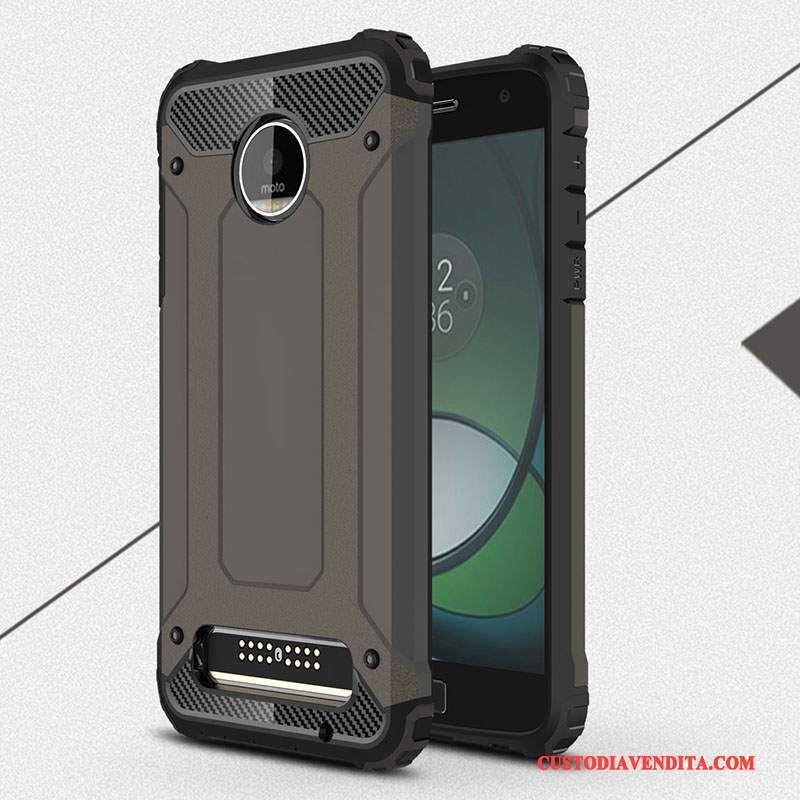 Custodia Moto Z Play Protezione Morbido Anti-caduta, Cover Moto Z Play Tutto Incluso Rosso