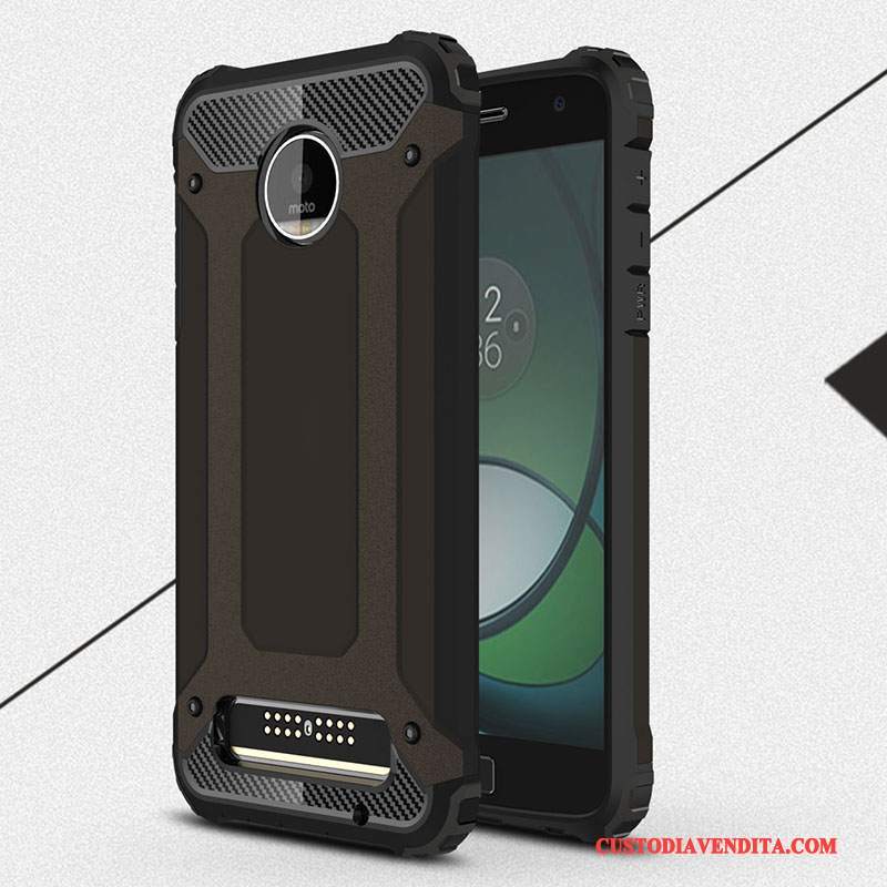 Custodia Moto Z Play Protezione Morbido Anti-caduta, Cover Moto Z Play Tutto Incluso Rosso