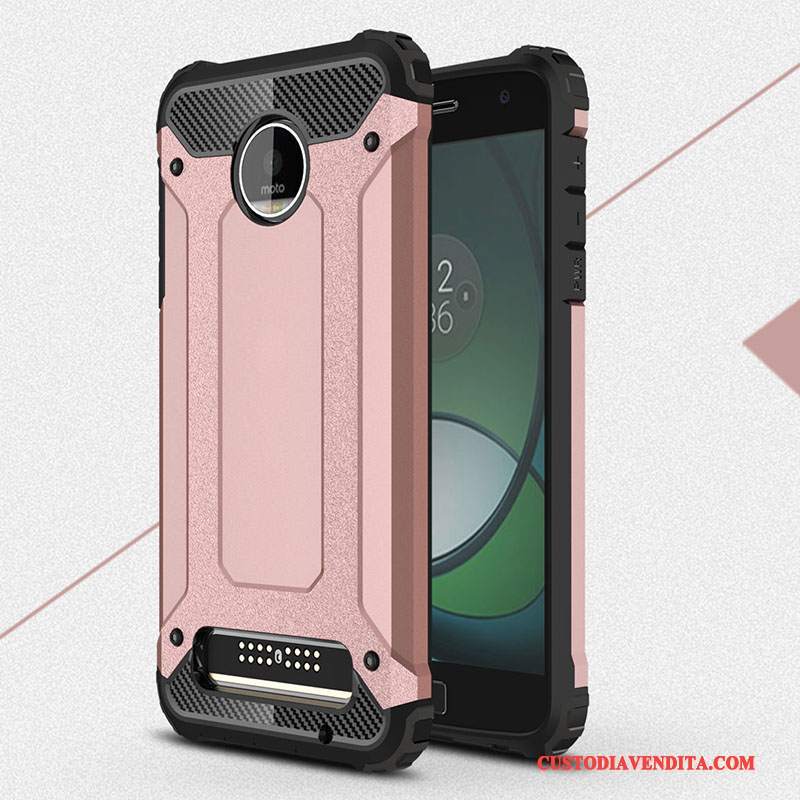 Custodia Moto Z Play Protezione Morbido Anti-caduta, Cover Moto Z Play Tutto Incluso Rosso