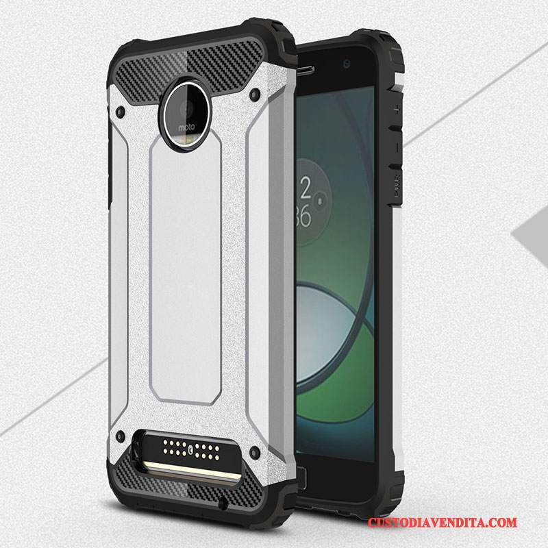 Custodia Moto Z Play Protezione Morbido Anti-caduta, Cover Moto Z Play Tutto Incluso Rosso