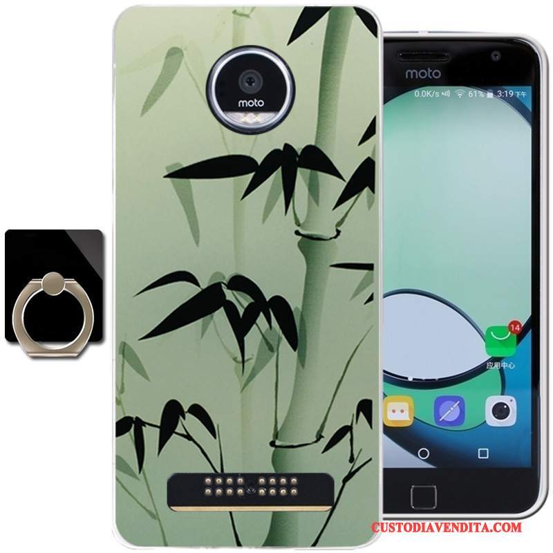 Custodia Moto Z Play Silicone Vento Verde, Cover Moto Z Play Protezione Inchiostrotelefono