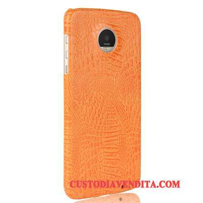 Custodia Moto Z Play Vintage Anti-caduta Coperchio Posteriore, Cover Moto Z Play Rosso Telaio