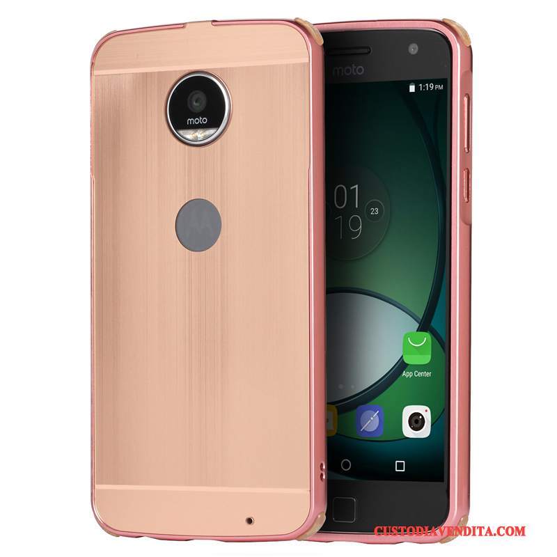 Custodia Moto Z Protezione Oro Anti-caduta, Cover Moto Z Metallotelefono