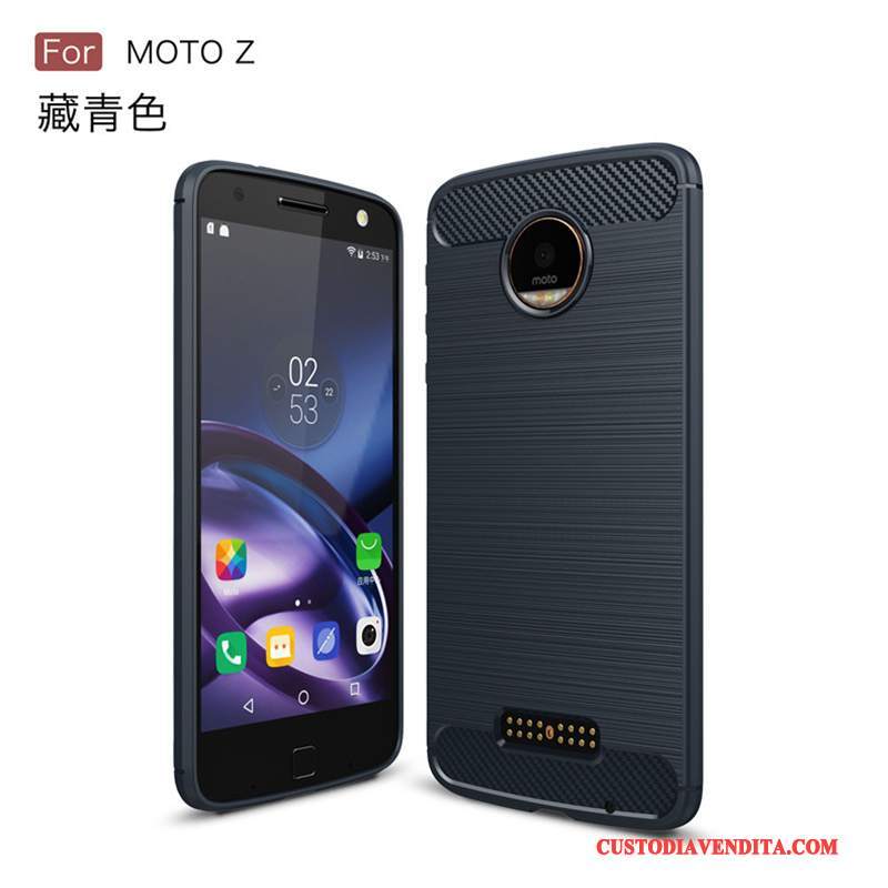 Custodia Moto Z Silicone Tutto Incluso Anti-caduta, Cover Moto Z Protezione Verde Tendenza