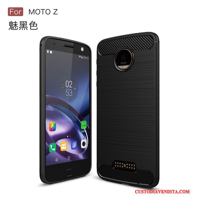 Custodia Moto Z Silicone Tutto Incluso Anti-caduta, Cover Moto Z Protezione Verde Tendenza