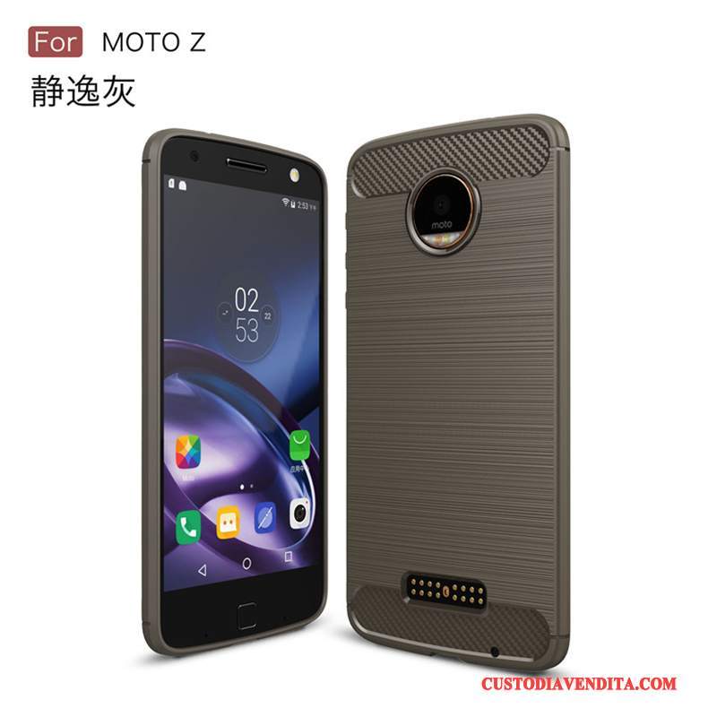 Custodia Moto Z Silicone Tutto Incluso Anti-caduta, Cover Moto Z Protezione Verde Tendenza