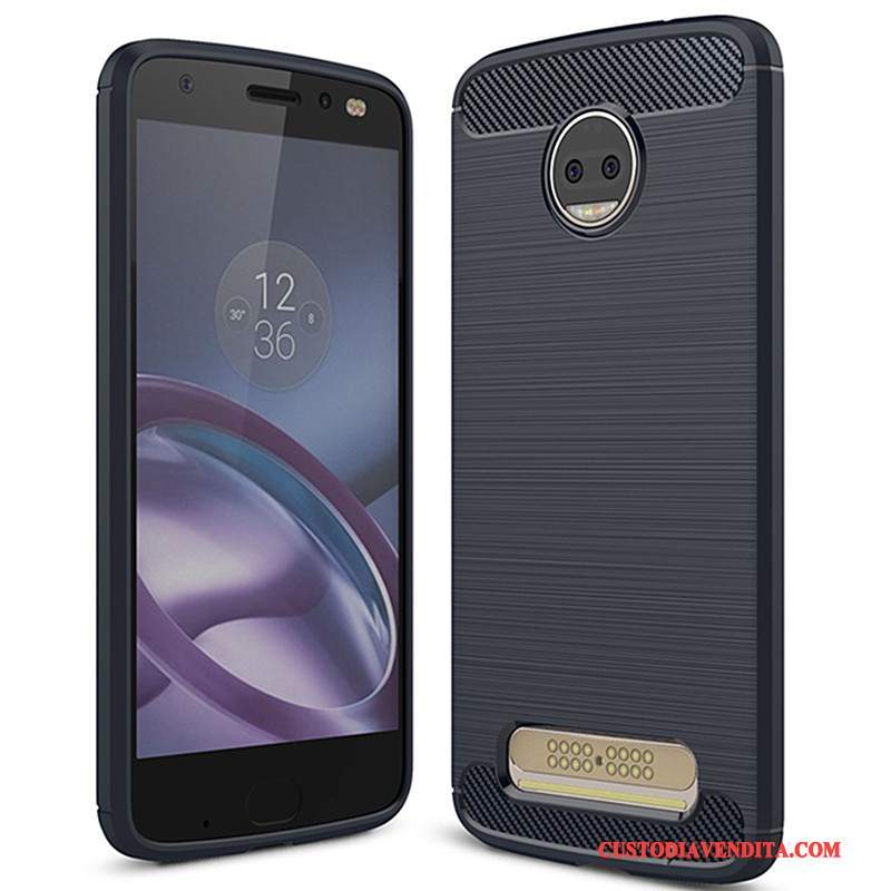 Custodia Moto Z2 Force Edition Silicone Morbidotelefono, Cover Moto Z2 Force Edition Protezione Grigio