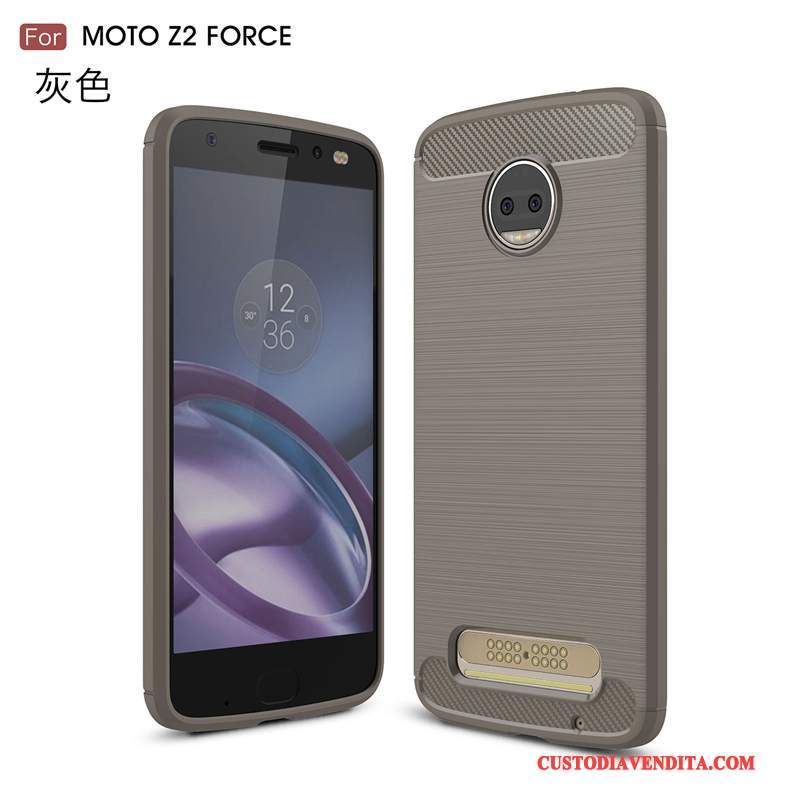 Custodia Moto Z2 Force Edition Silicone Tutto Incluso Morbido, Cover Moto Z2 Force Edition Protezione Pertelefono